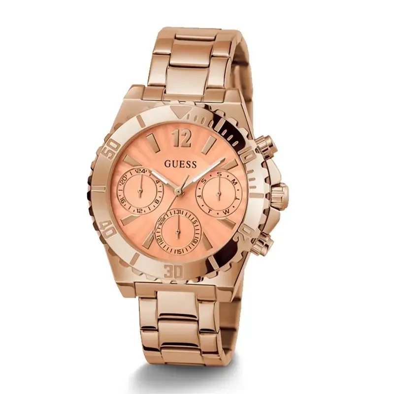 Guess Phoebe Multi-function Rose Gold-tone Dial Ladies Watch- GW0696L3